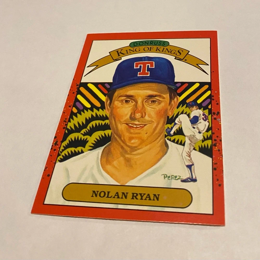 Nolan Ryan Rare Error! 1989 *(No Card # 665)Donruss King of Kings Baseball